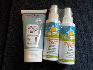 lot 66 image: Pain Spray and Muscle and Joint Rub...