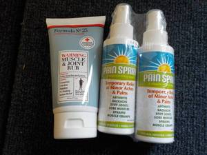 lot 67 image: Pain Spray and Muscle and Joint Rub...