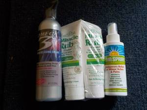 lot 68 image: Omega 3 Pain Cream, Miracle Rub and...