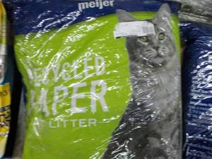 lot 141 image: 25 lb. Bag Meijer Recycled Paper Ca...
