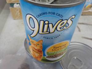 lot 154 image: Case of 12 - 13 oz Cans 9 Lives Cat...