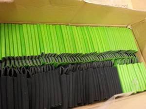 lot 185 image: Case of 100 LimeGreen and Black Can...