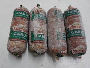 lot 259 image: 4 Tubes Johnsonville Frozen Garlic ...