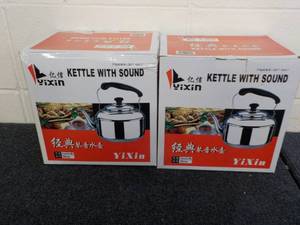 lot 230 image: 2 - YIXIN Stainless Kettles with So...