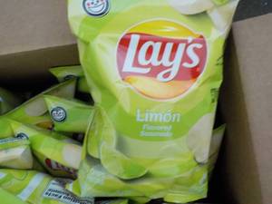 lot 319 image: Case of Lays Limon Chips best date...