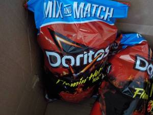 lot 330 image: 2 Cases 4 Large Bags each Doritos F...