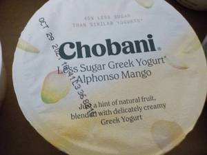 lot 347 image: 3 - 12 packs Chobani Yogurt...