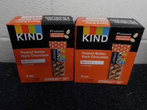 lot 296 image: 2 Boxes 12 Bars each KIND Peanut Bu...