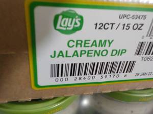 lot 313 image: Case of 12 - 15 oz Creamy Jalapeno ...