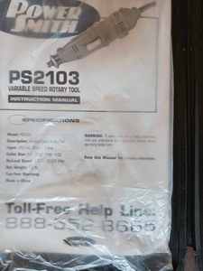 Power Smith PS2103 Variable Speed Rotary Tool in Case
