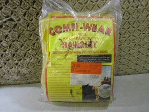 (F-0) 3pc PVC Heavy Duty Rainsuit w...