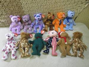 (F-2) Assorted TY Beanie Babies Bea...