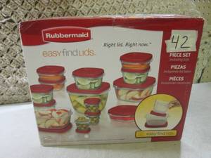 (EW5) 42pc Rubbermaid Food Containe...