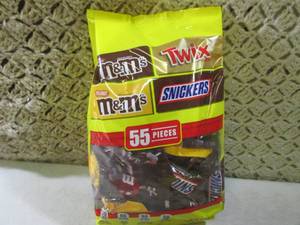 (B-3) 55pc Bag of Mini Candy Bars B...