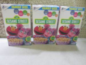 (C-2) 3 Family Size Boxes Sesame St...