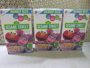 (C-2) 3 Family Size Boxes Sesame St...