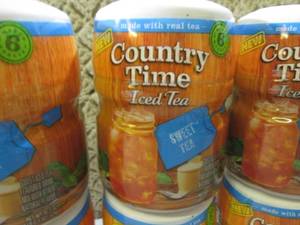 (C-3) 6 Containers Country Time Ice...