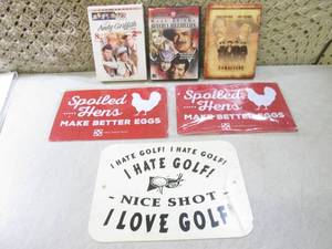 (F-0) DVDs and Novelty Signs...
