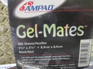 (EC1) 3 500 Sheet Black 3.5 x 3.5 ...
