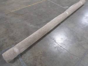 lot 402 image: 12 Roll Of Cut Carpet, Length Unknown, Speckled Browns and Grays. Approximate 12 Pile.