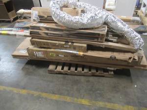 lot 413 image: WHOLESALE MIXED PALLET OF MISCELLANEOUS BUILDING MATERIALS, LIGHTING AND MORE