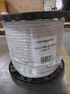 lot 347 image: Cerrowire 1,000 ft. 143 White Solid CerroMax SLiPWire CU NM-B Wire, 147-1403K.