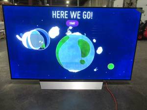 lot 12 image: LG OLED55B6P 55 2160p OLED TV - 169 - 4K UHDTV - PICTURE BURN IN SCREEN - NO REMOTE.