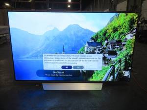 lot 13 image: LG Electronics OLED55B7A 55-Inch 4K Ultra HD Smart OLED TV - SLIGHT BURN IN SCREEN - NO REMOTE.