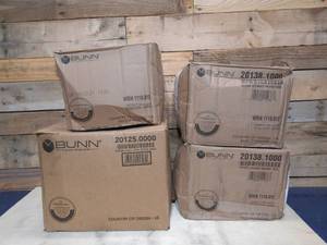 4 boxes of Bunn coffee filters