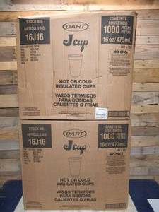 2000 - Dart J Cups - 16oz Styrofoam Hot or Cold Cups