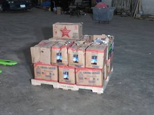 Pallet of 1 gallon jugs of water