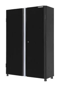 lot 2 image: HUSKY Ready-to-Assemble 24-Gauge Steel Freestanding Garage Cabinet in Black (48 in. W x 72 in. H x 18 in. D)
