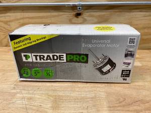 lot 49 image: TRADEPRO - TP-E33-3SP2 - 13 HP, 3 Speed, 1075 RPM, 208-230V, PSC Evaporator Motor
