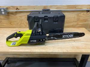 lot 26 image: RYOBI RY40508 40v Brushless 18 Inch Chainsaw (Tool Only)