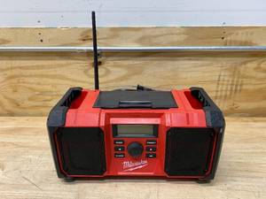 lot 16 image: MILWAUKEE M18 18-Volt Lithium-Ion Cordless Jobsite Radio (Tool Only)