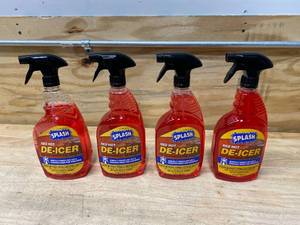 lot 76 image: SPLASH Red Hot De-icer Windshield Trigger Spray 32 Ounces (Pack of 4)