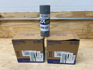 lot 78 image: RUST-OLEUM Lot of 2 Cases of-  Granite, Rust-Oleum American Accents 2X Ultra Cover Satin Spray Paint, (6- 12oz cans per case)