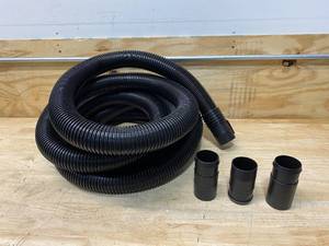 lot 81 image: RIDGID 2-12 in. x 20 ft. Dual-Flex Tug-A-Long Locking Vacuum Hose for RIDGID WetDry Shop Vacuums