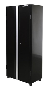 lot 18 image: HUSKY Ready-to-Assemble 24-Gauge Steel Freestanding Garage Cabinet in Black (30 in. W x 72 in. H x 18 in. D)