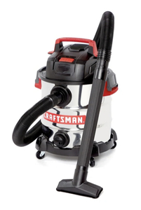 lot 107 image: CRAFTSMAN CMXEVBE17155 Corded WetDry Vacuum, 120 volt