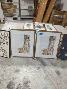 lot 15 image: LOT OF WALL ART FRAMES SEE PICTURES
