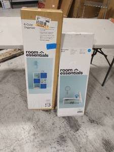 lot 16 image: ROOM ESSENTIAL HORIZONTAL SHELF AND 6-CUBE ORGANIZER