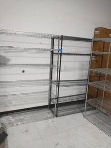lot 26 image: 2 CHROME SHELFS AND 1 BLACK SHELF