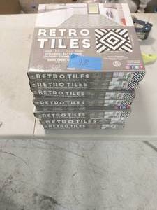 lot 28 image: Retro Geometric 12 in. x 12 in. Self-Adhesive Vinyl Floor Tile (20 Tiles20 sq. ft.)