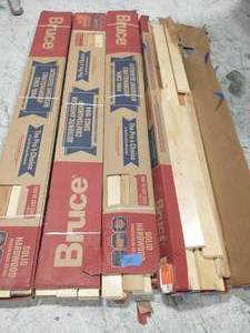 lot 35 image: BRUCE Country Natural Hickory 34 in. Thick x 3-14 in. Wide x Varying Length Solid Hardwood Flooring (22 sq. ft.  case)