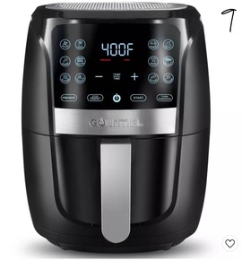 lot 8 image: Gourmia 5qt 12-Function Guided Cook Digital Air Fryer - Black