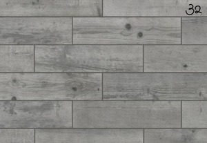 lot 32 image: Timber Grey 6 in. x 24 in. Porcelain Floor and Wall Tile (14 sq. ft.  case)