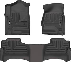 lot 15 image: Husky Liners Black Weatherbeater Front & 2nd Seat Floor Liners