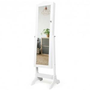 lot 37 image: White Mirrored Jewelry Armoire Model Hw66086Wh
