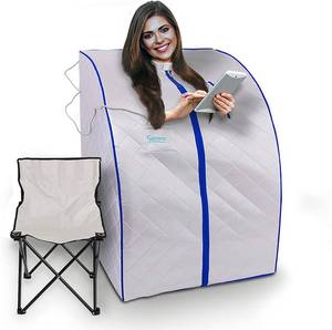 lot 57 image: SereneLife Oversize Portable Infrared Home Spa Model SLISAU20SL